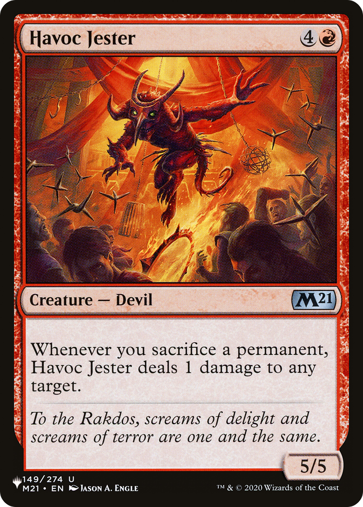Havoc Jester (LIST-M21-149) [The List] MTG Single Wizards of the Coast