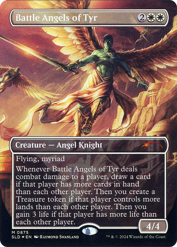 Battle Angels of Tyr (Rainbow Foil) (SLD-875) [Secret Lair] Drop (Borderless) Foil MTG Single Wizards of the Coast