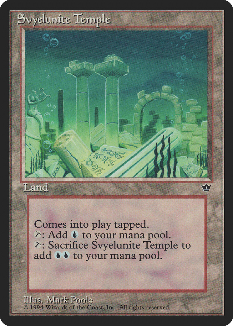 Svyelunite Temple (FEM-102) [Fallen Empires] MTG Single Wizards of the Coast