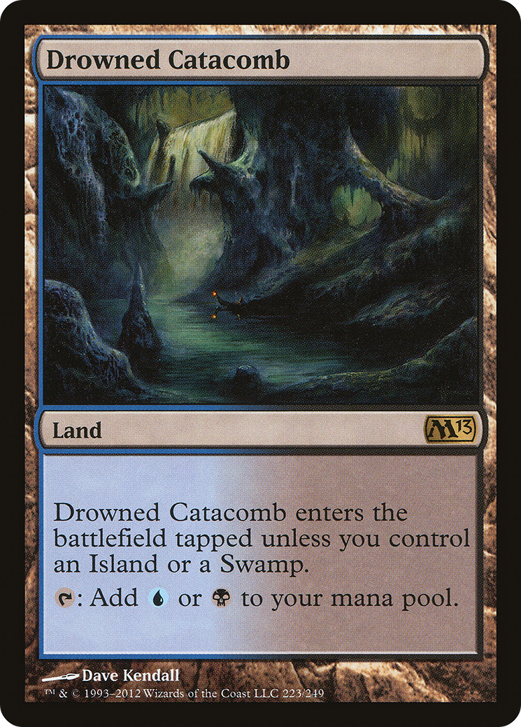 Drowned Catacomb (M13-223) [Magic 2013] Foil MTG Single Wizards of the Coast
