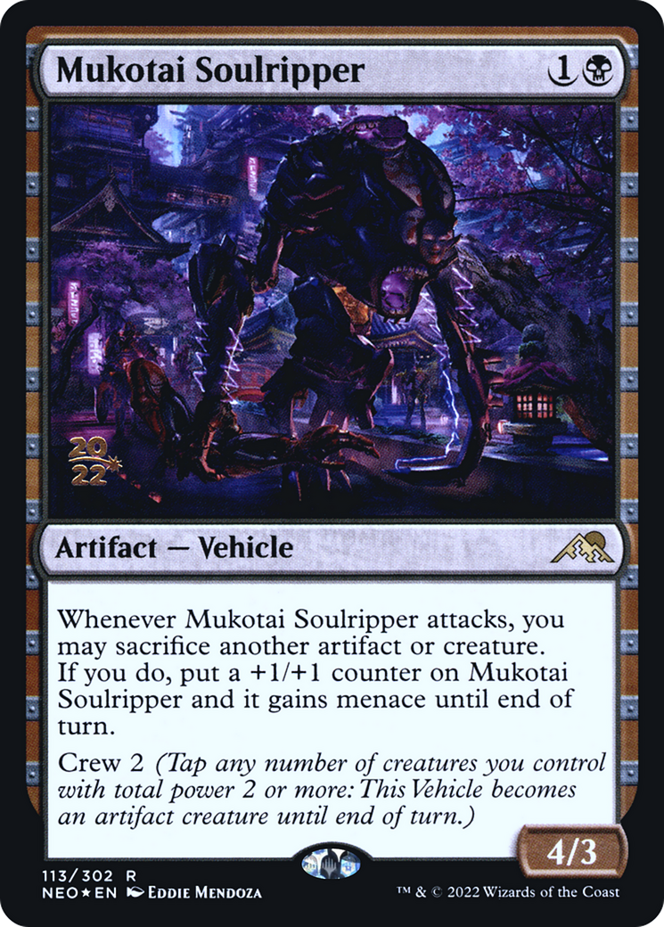 Mukotai Soulripper (PRE-113S) [Kamigawa: Neon Dynasty Promos] Foil MTG Single Wizards of the Coast