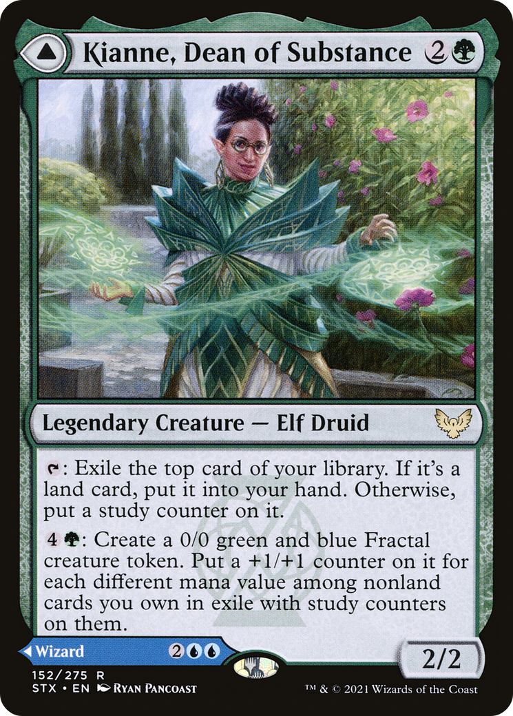 Kianne, Dean of Substance // Imbraham, Dean of Theory (STX-152) [Strixhaven: School of Mages] Foil MTG Single Wizards of the Coast