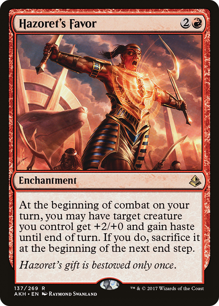 Hazoret's Favor (AKH-137) [Amonkhet] Foil MTG Single Wizards of the Coast