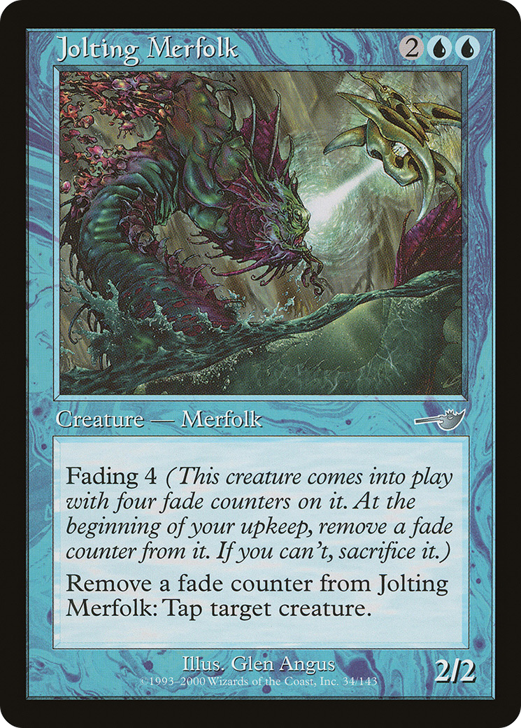 Jolting Merfolk (NMS-034) [Nemesis] MTG Single Wizards of the Coast