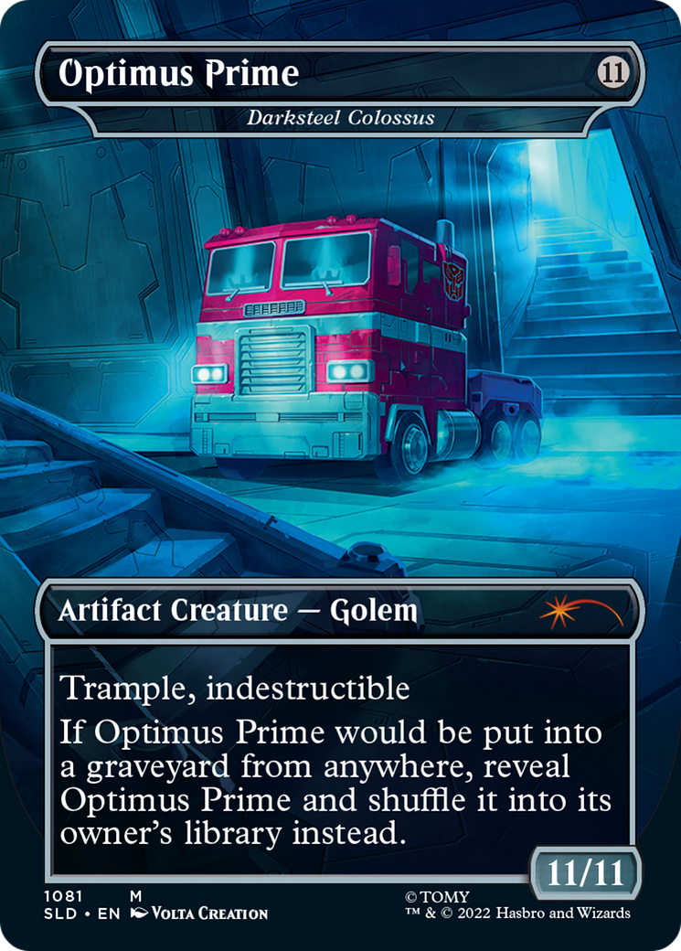 Optimus Prime - Darksteel Colossus (SLD-1081) [Secret Lair] Drop (Borderless) MTG Single Wizards of the Coast