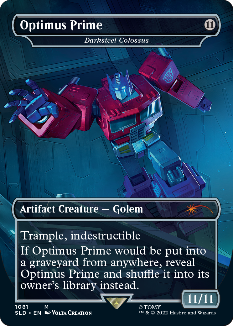 Optimus Prime - Darksteel Colossus (SLD-1081) [Secret Lair] Drop (Borderless) MTG Single Wizards of the Coast