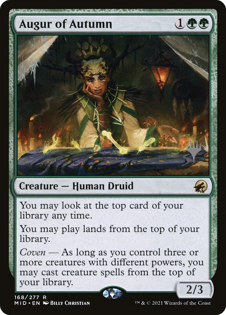 Augur of Autumn (PPMID-168) [Innistrad: Midnight Hunt Promos] Foil MTG Single Wizards of the Coast