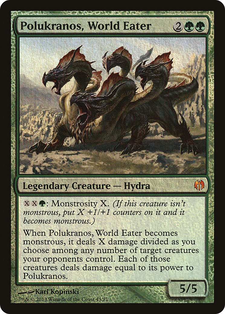 Polukranos, World Eater (DDL-043) [Misc] Duel Decks: Heroes vs. Monsters Foil MTG Single Wizards of the Coast