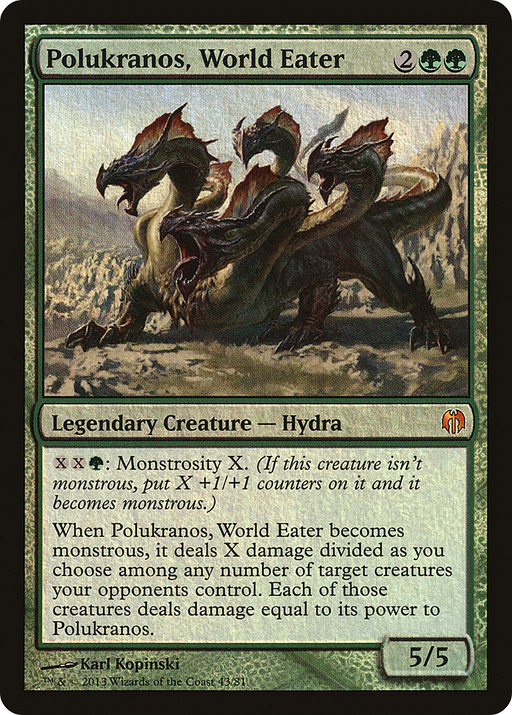 Polukranos, World Eater (DDL-043) [Misc] Duel Decks: Heroes vs. Monsters Foil MTG Single Wizards of the Coast