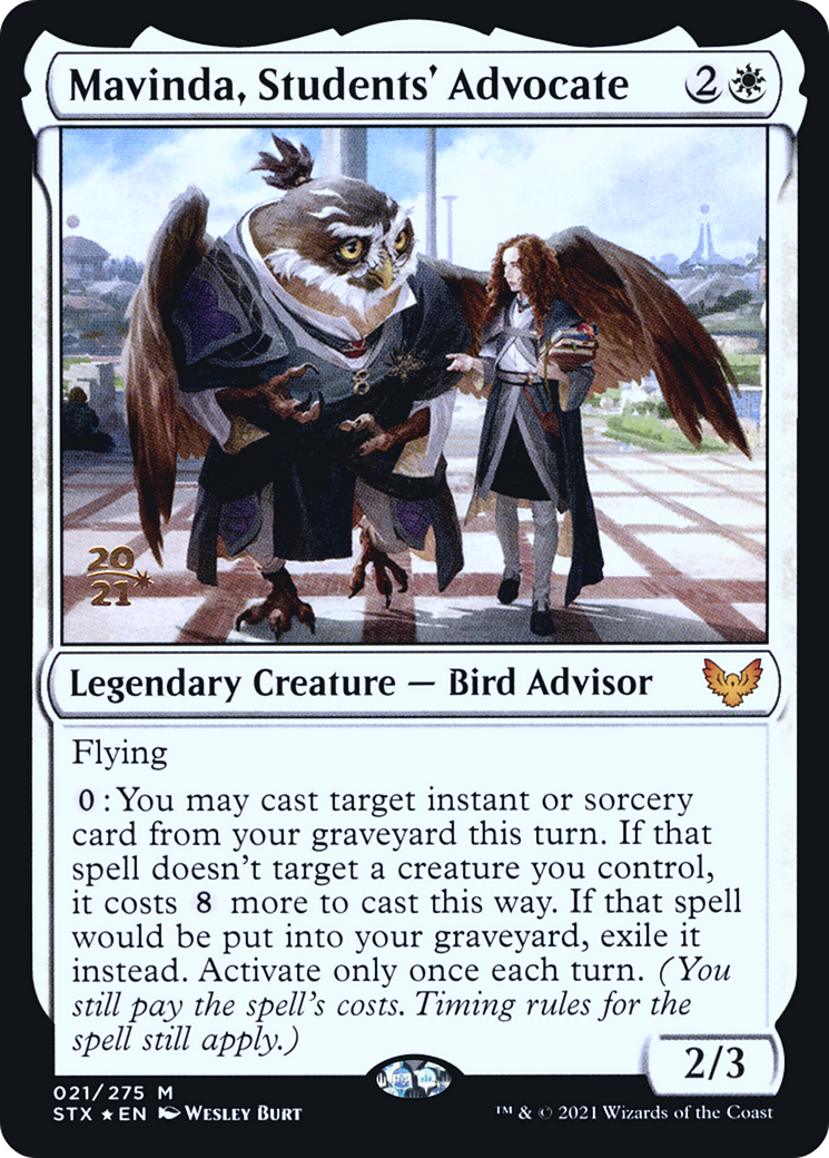 Mavinda, Students' Advocate (PRE-021) [Strixhaven: School of Mages Promos] Foil MTG Single Wizards of the Coast