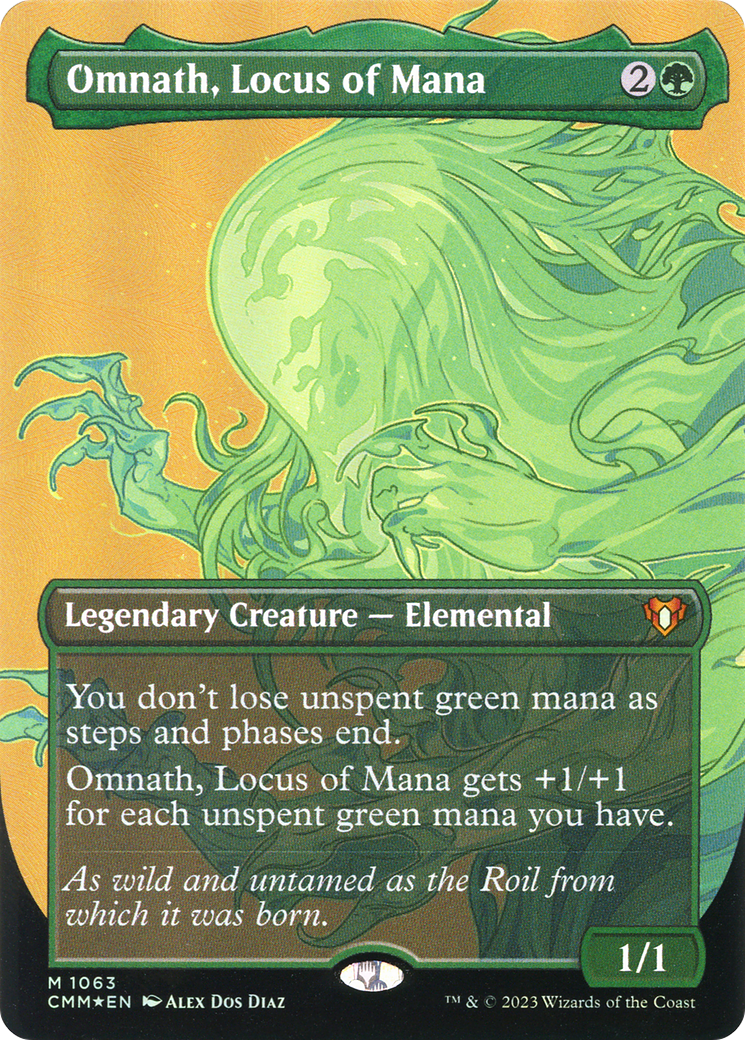 Omnath, Locus of Mana (CMM-1063) [Commander Masters] (Borderless) Foil MTG Single Wizards of the Coast