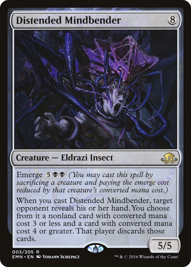 Distended Mindbender (EMN-003) [Eldritch Moon] MTG Single Wizards of the Coast
