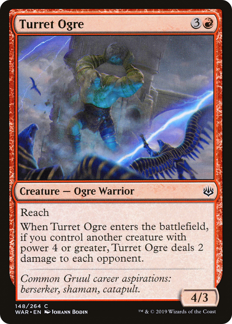 Turret Ogre (WAR-148) [War of the Spark] MTG Single Wizards of the Coast