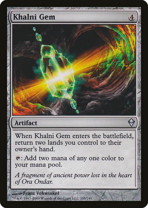 Khalni Gem (ZEN-205) [Zendikar] Foil MTG Single Wizards of the Coast