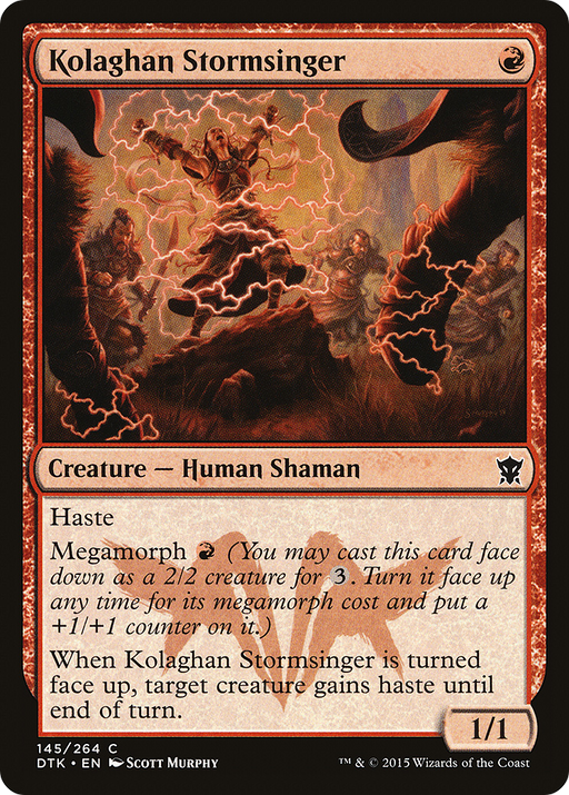 Kolaghan Stormsinger (DTK-145) [Dragons of Tarkir] MTG Single Wizards of the Coast
