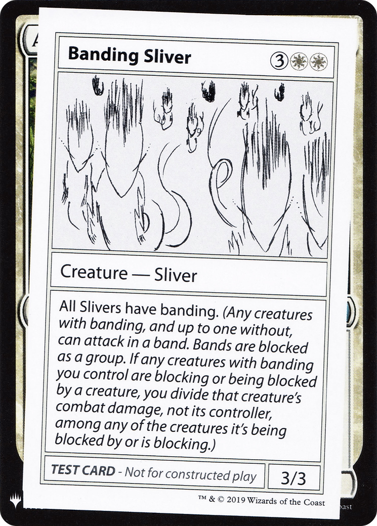 Banding Sliver (CMB1-) [Mystery Booster] Playtest Cards 2019 MTG Single Wizards of the Coast