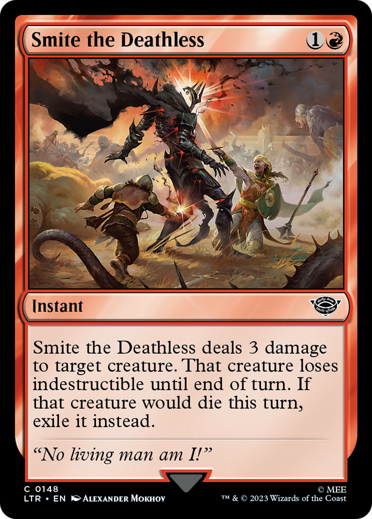 Smite the Deathless (LTR-148) [The Lord of the Rings: Tales of Middle-earth] MTG Single Wizards of the Coast
