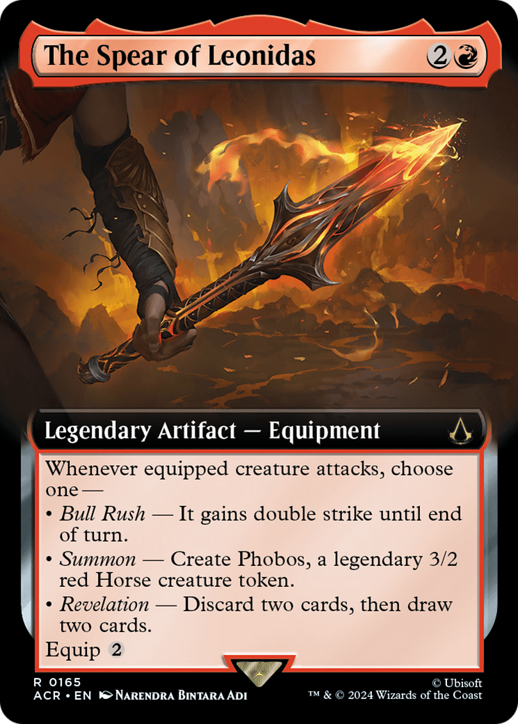 The Spear of Leonidas (ACR-165) [Assassin's Creed] (Extended Art) MTG Single Wizards of the Coast