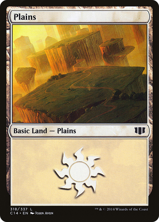 Plains (318) (C14-318) [Commander 2014] MTG Single Wizards of the Coast