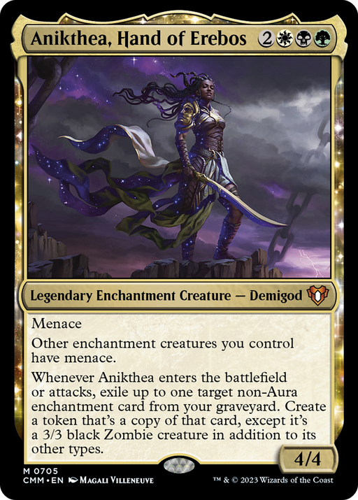 Anikthea, Hand of Erebos (CMM-705) [Commander Masters] Foil MTG Single Wizards of the Coast