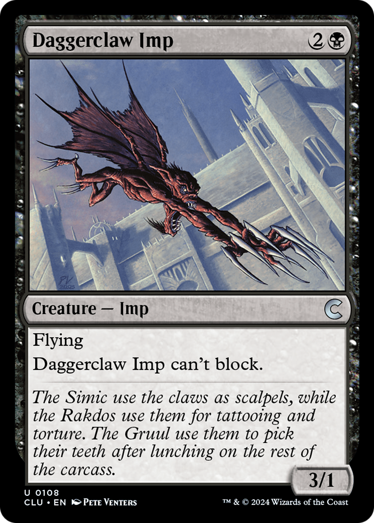 Daggerclaw Imp (CLU-108) [Ravnica: Clue Edition] MTG Single Wizards of the Coast
