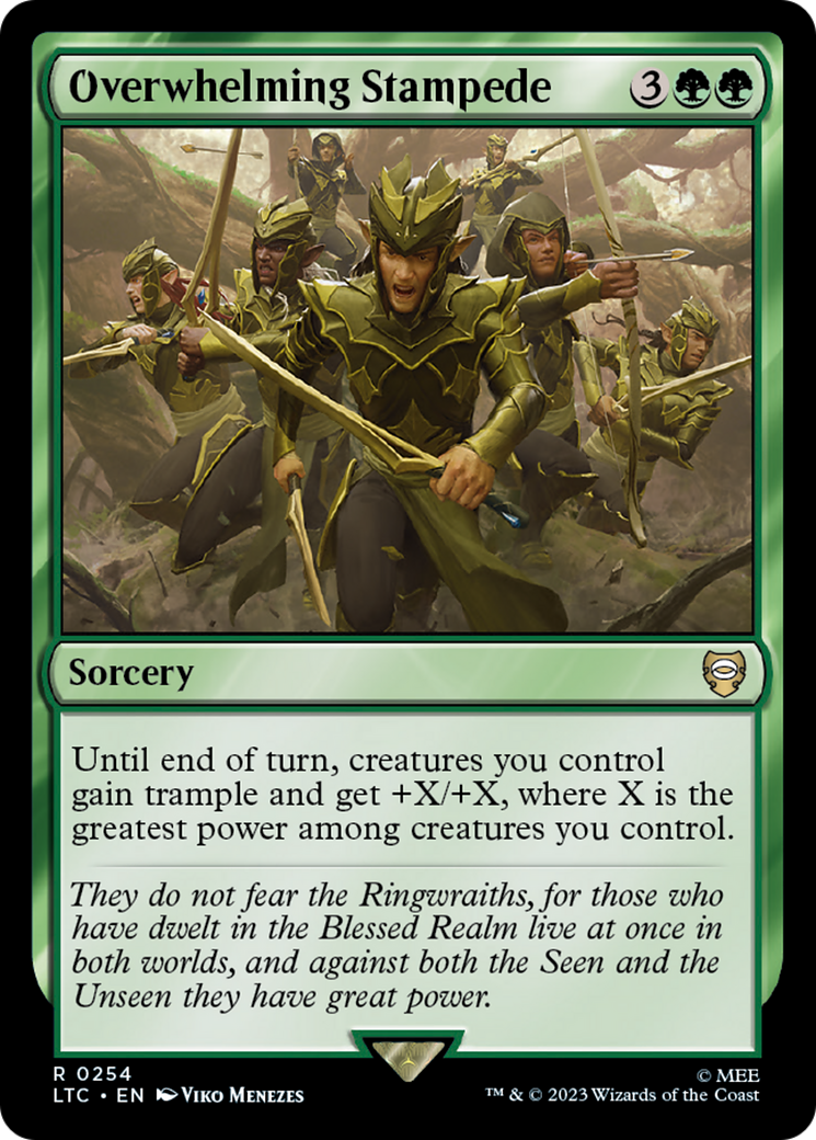 Overwhelming Stampede (LTC-254) [Tales of Middle-earth Commander] MTG Single Wizards of the Coast