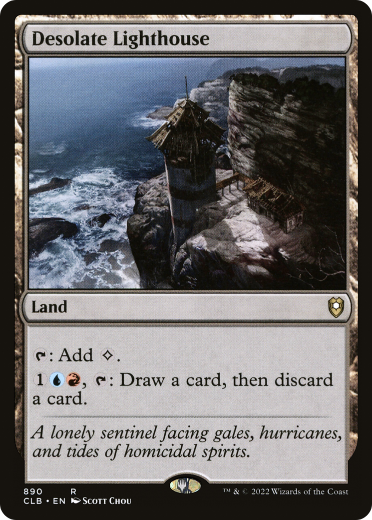 Desolate Lighthouse (CLB-890) [Commander Legends: Battle for Baldur's Gate] MTG Single Wizards of the Coast