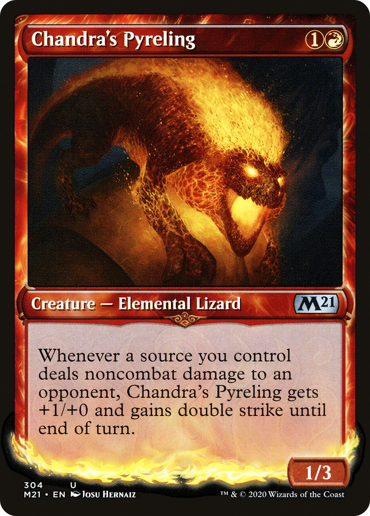 Chandra's Pyreling (M21-304) [Core Set 2021] (Showcase) Foil MTG Single Wizards of the Coast