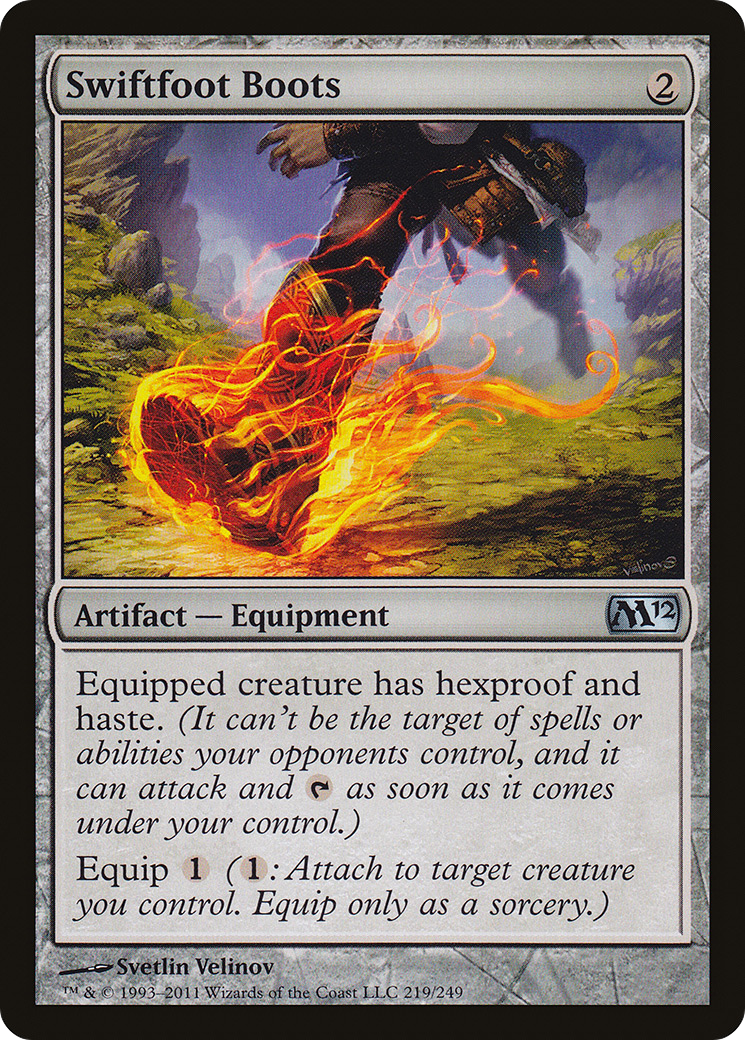Swiftfoot Boots (M12-219) [Magic 2012] Foil MTG Single Wizards of the Coast