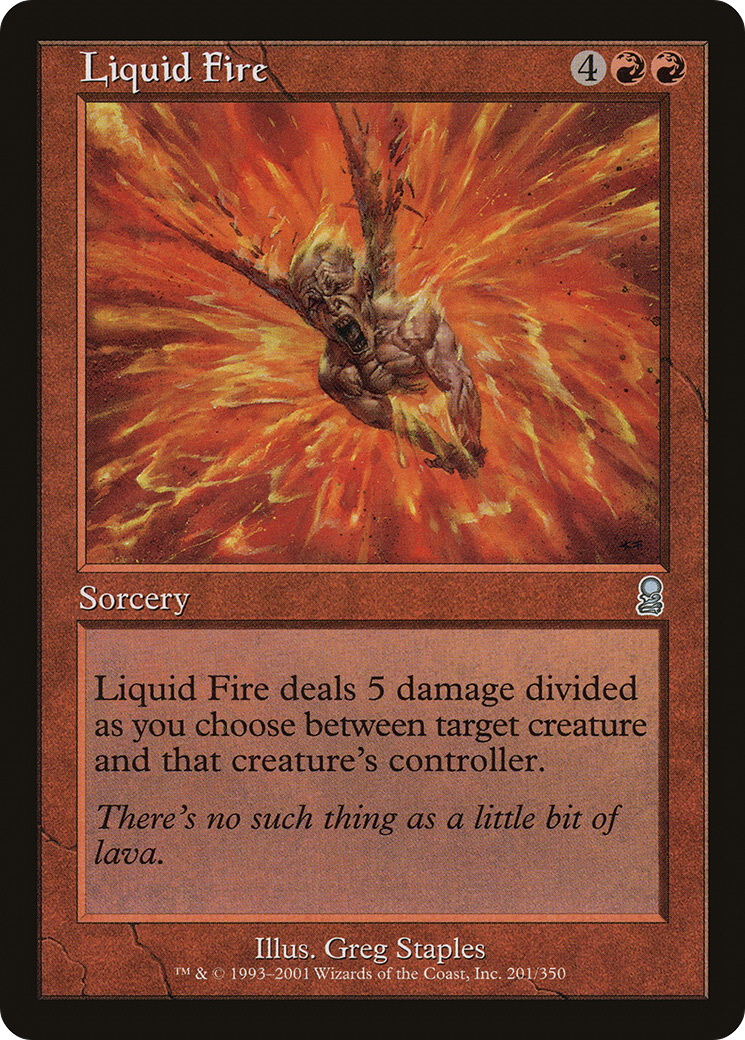 Liquid Fire (ODY-201) [Odyssey] Foil MTG Single Wizards of the Coast