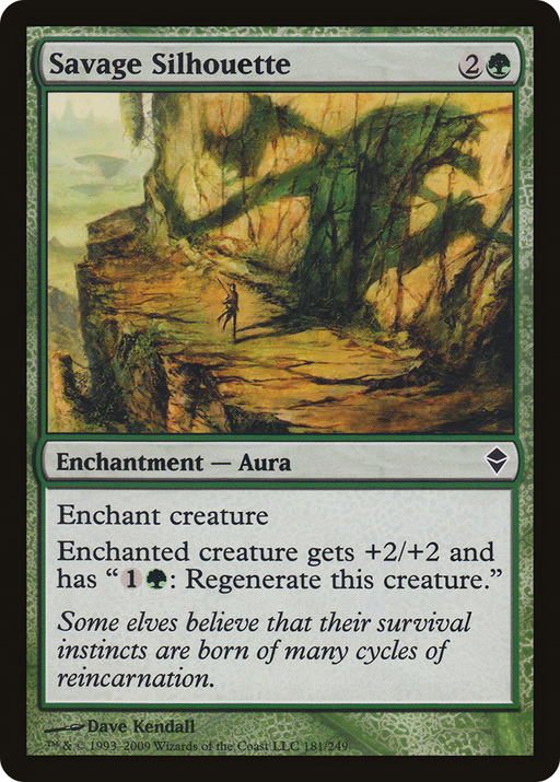 Savage Silhouette (ZEN-181) [Zendikar] MTG Single Wizards of the Coast