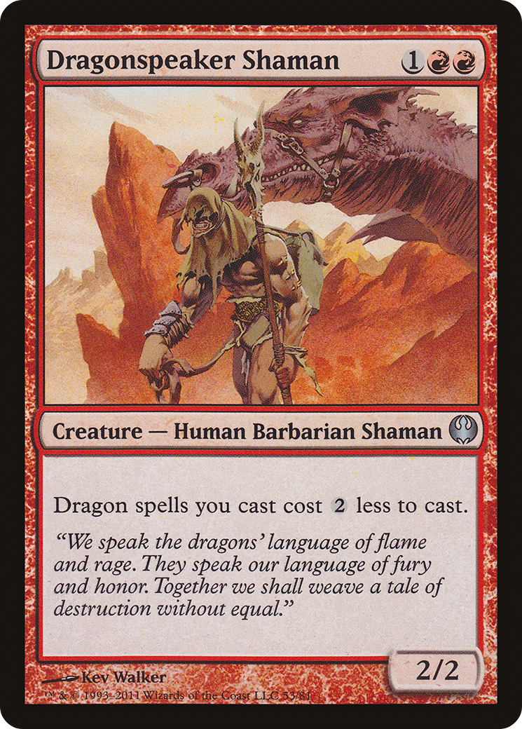 Dragonspeaker Shaman (DDG-053) [Misc] Duel Decks: Knights vs. Dragons MTG Single Wizards of the Coast
