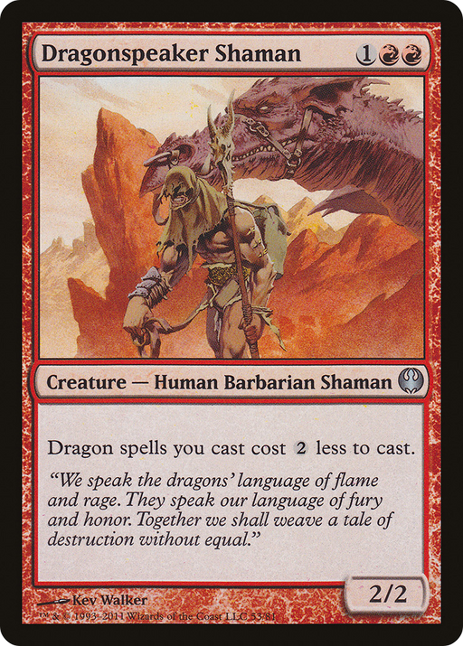 Dragonspeaker Shaman (DDG-053) [Misc] Duel Decks: Knights vs. Dragons MTG Single Wizards of the Coast