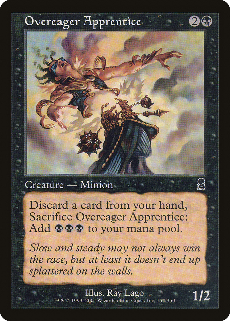 Overeager Apprentice (ODY-154) [Odyssey] MTG Single Wizards of the Coast