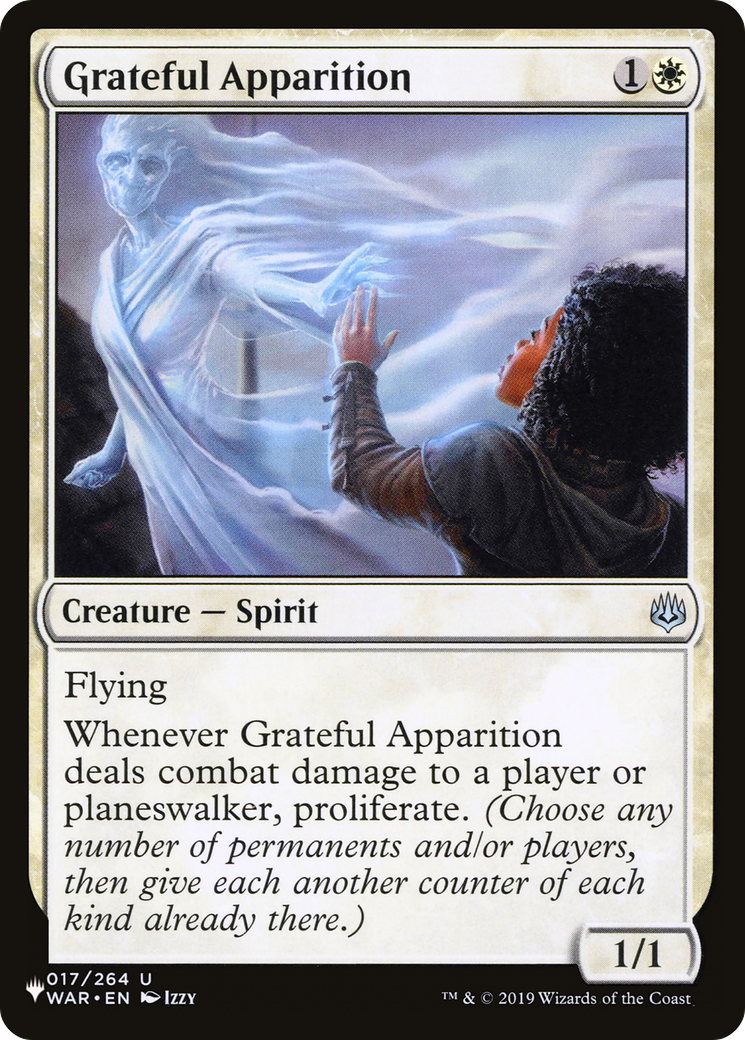 Grateful Apparition (LIST-WAR-17) [Mystery Booster] The List MTG Single Wizards of the Coast