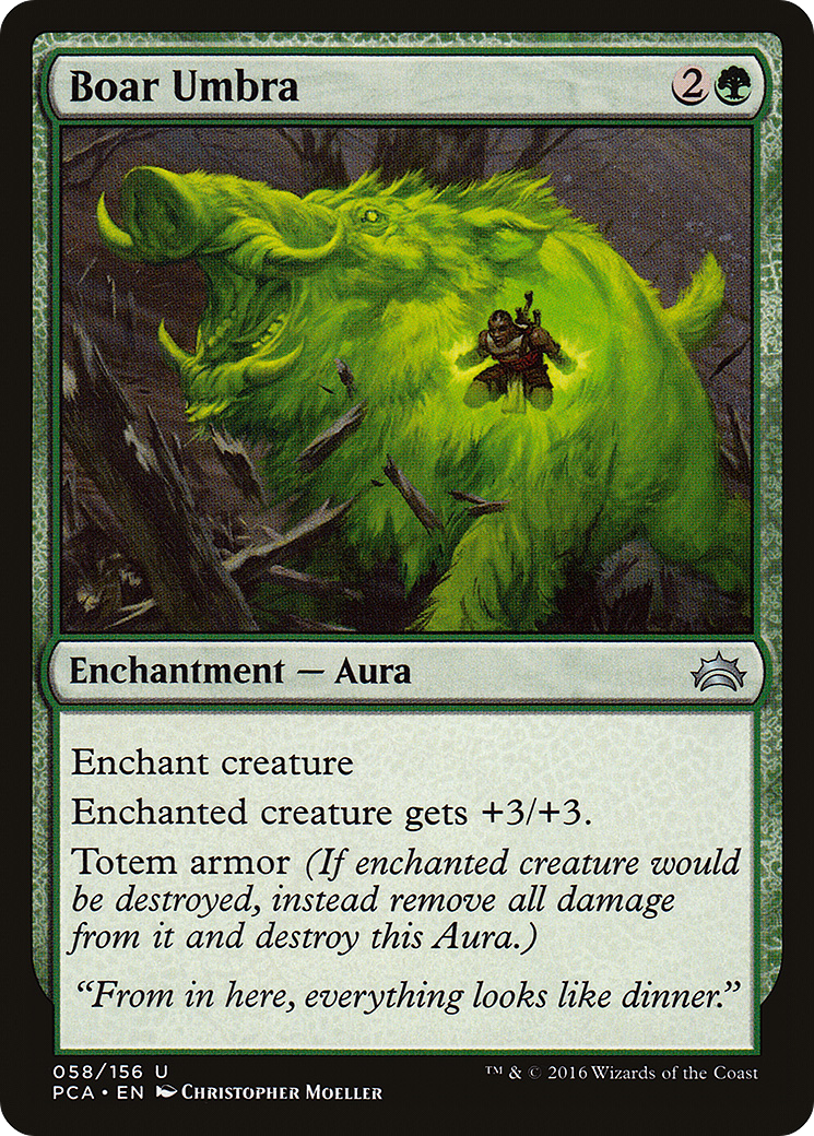 Boar Umbra (PCA-058) [Misc] Planechase Anthology MTG Single Wizards of the Coast