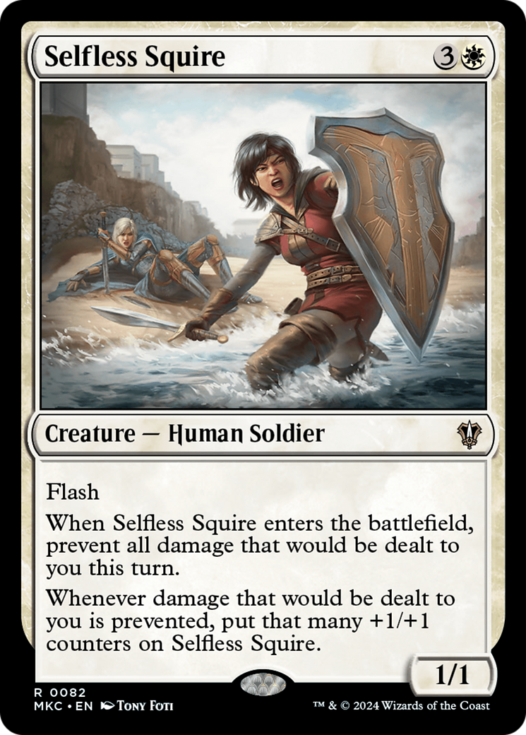Selfless Squire (MKC-082) [Murders at Karlov Manor Commander] MTG Single Wizards of the Coast
