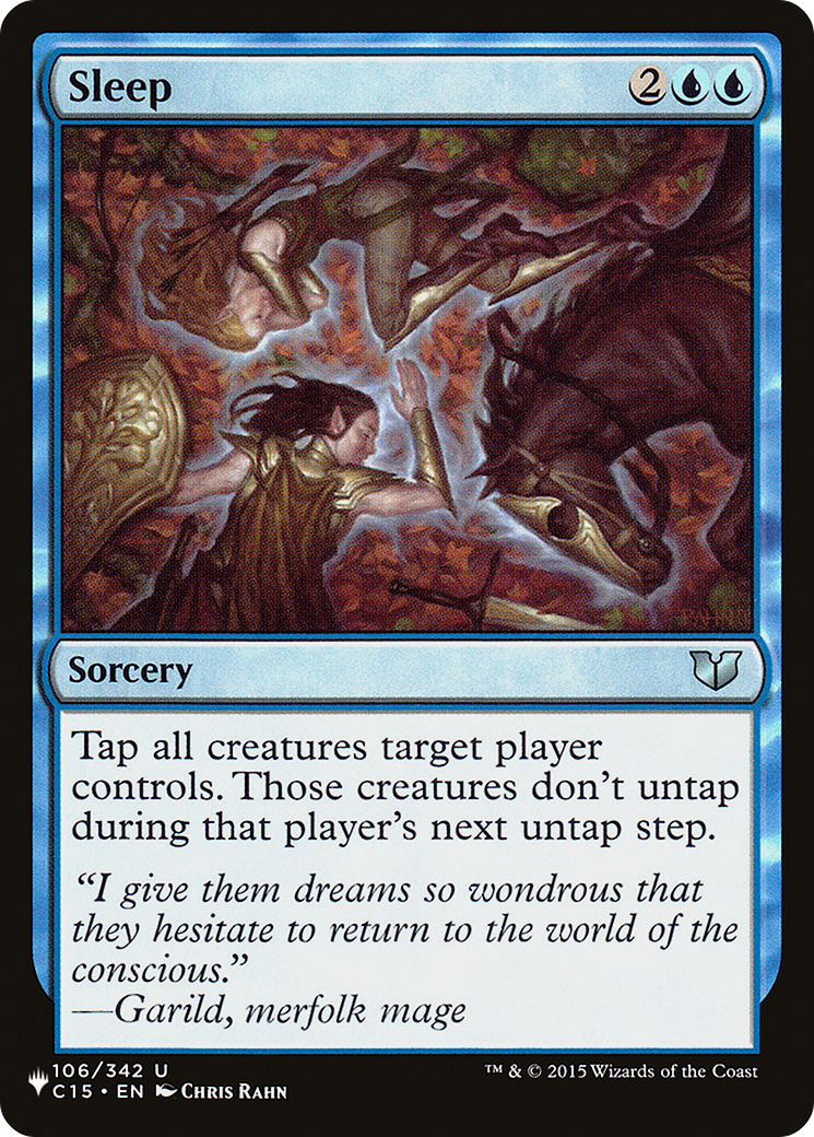 Sleep (LIST-C15-106) [Mystery Booster] The List MTG Single Wizards of the Coast