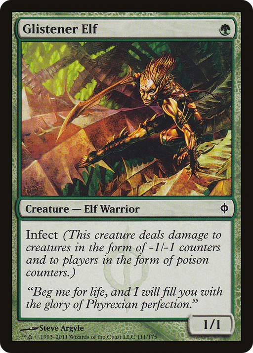 Glistener Elf (NPH-111) [New Phyrexia] MTG Single Wizards of the Coast
