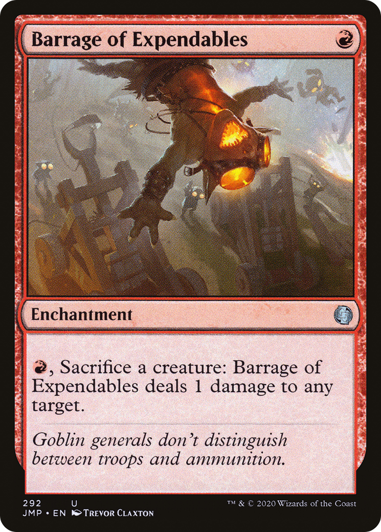 Barrage of Expendables (JMP-292) [Jumpstart] MTG Single Wizards of the Coast