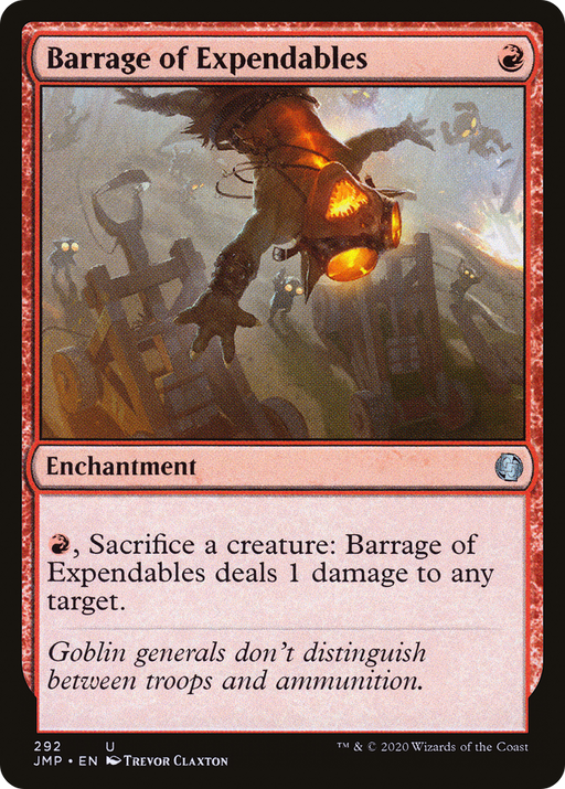 Barrage of Expendables (JMP-292) [Jumpstart] MTG Single Wizards of the Coast