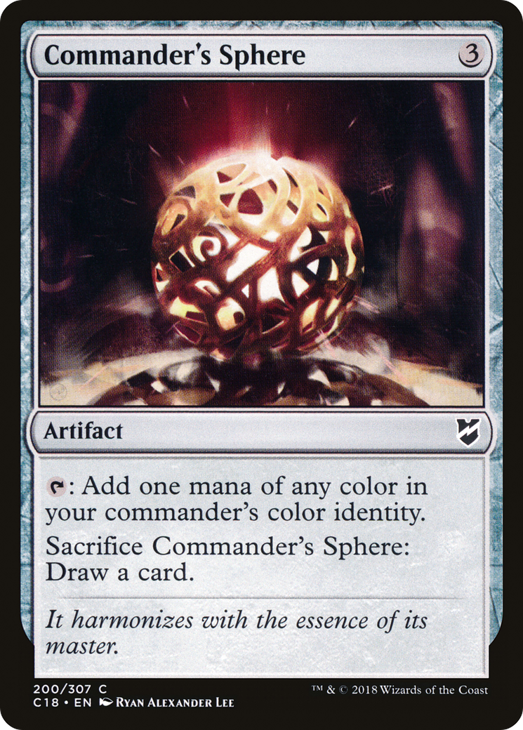 Commander's Sphere (C18-200) [Commander 2018] MTG Single Wizards of the Coast