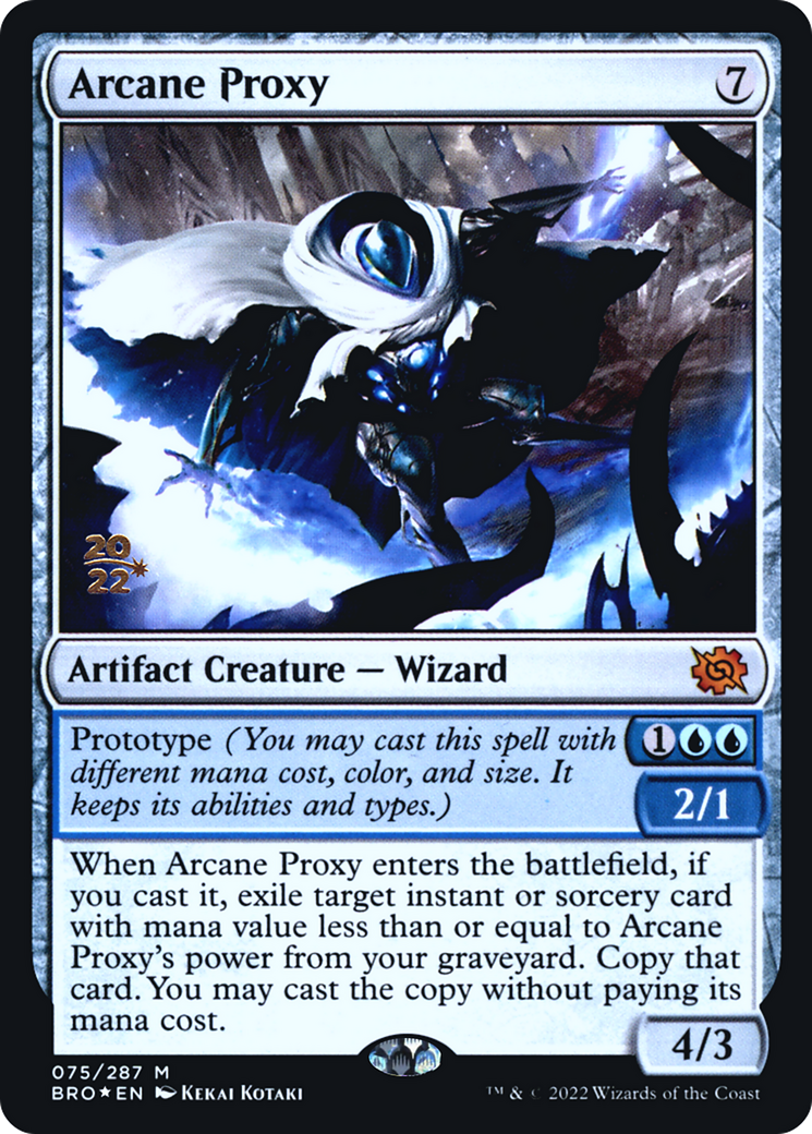 Arcane Proxy (PRE-075) [The Brothers' War Promos] Foil MTG Single Wizards of the Coast