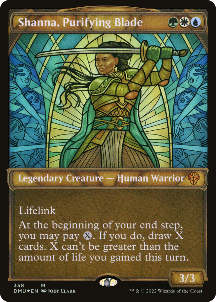 Shanna, Purifying Blade (Textured Foil) (DMU-358) [Dominaria United] (Showcase) Foil MTG Single Wizards of the Coast