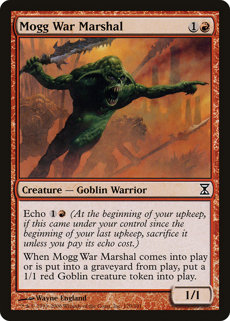 Mogg War Marshal (TSP-170) [Time Spiral] MTG Single Wizards of the Coast