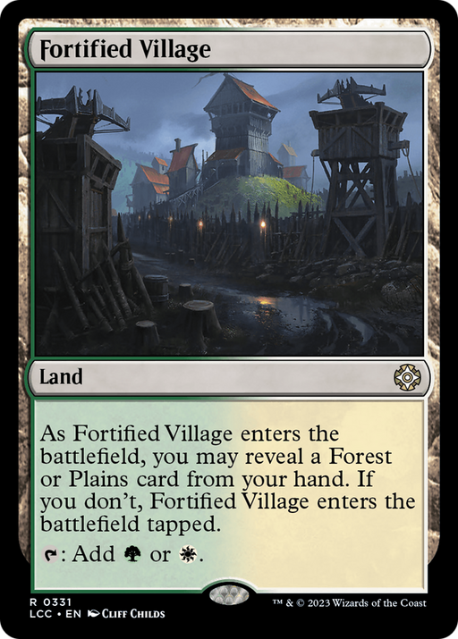 Fortified Village (LCC-331) [The Lost Caverns of Ixalan Commander] MTG Single Wizards of the Coast