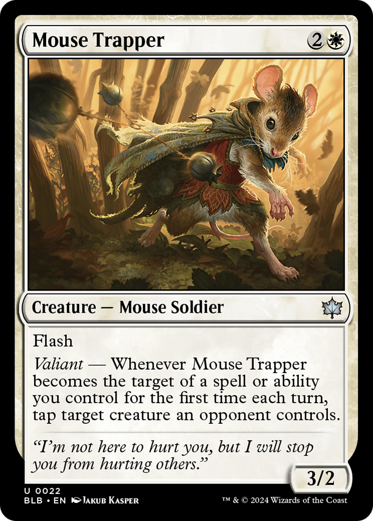 Mouse Trapper (BLB-022) [Bloomburrow] Foil MTG Single Wizards of the Coast