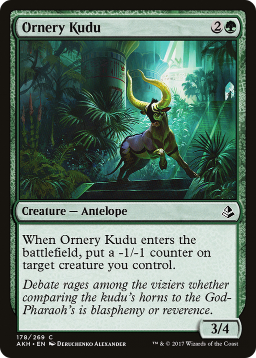 Ornery Kudu (AKH-178) [Amonkhet] MTG Single Wizards of the Coast