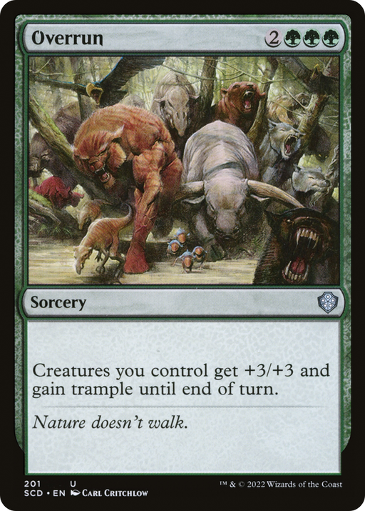 Overrun (SCD-201) [Starter Commander Decks] MTG Single Wizards of the Coast