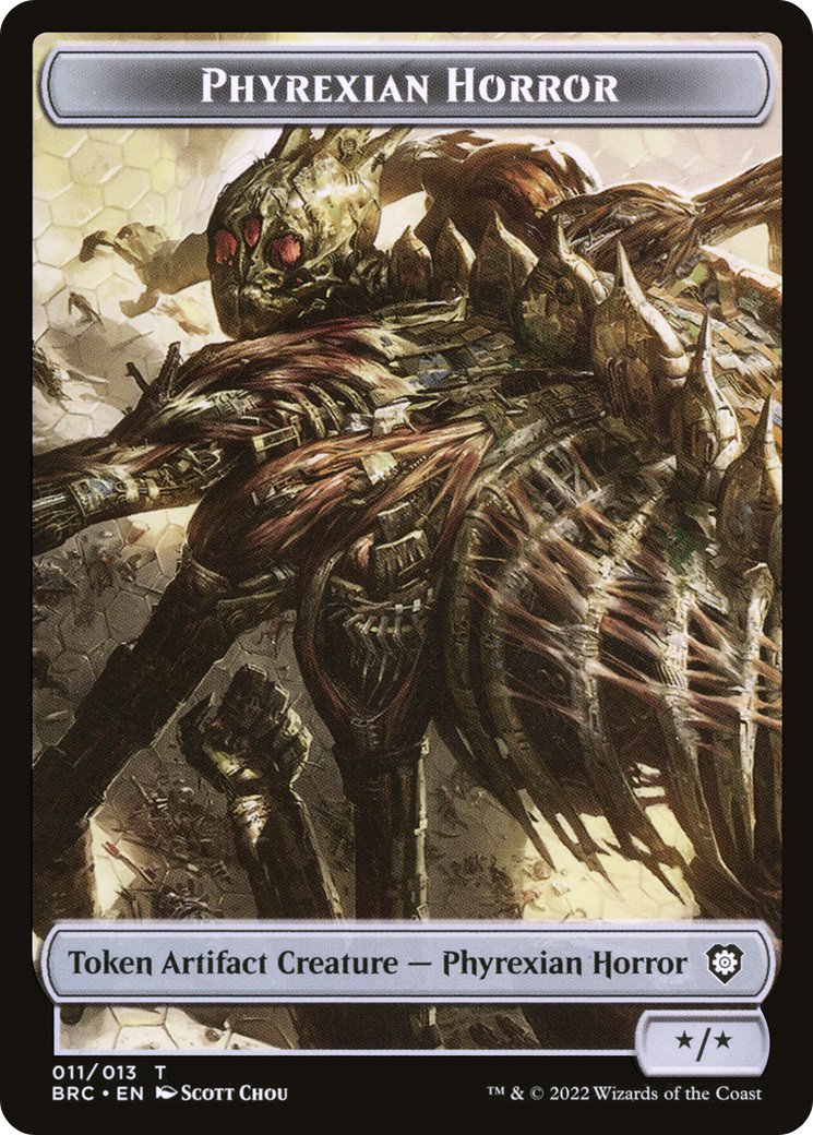 Phyrexian Horror (TBRC-011) [Tokens] The Brothers' War Commander Tokens Foil MTG Single Wizards of the Coast